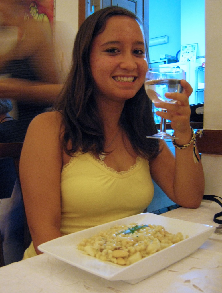 Connie with Pasta